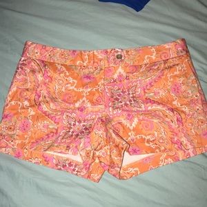 Size 10 J Crew Stretch Patterned Shorts